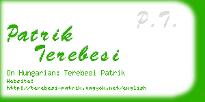 patrik terebesi business card